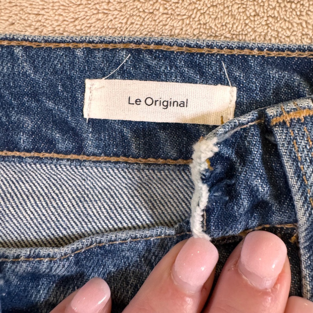 FRAME Colorblock Patchwork Distressed Thrashed St… - image 5